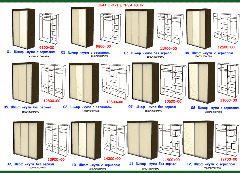 шкаф-купе неаполь в Йошкар-Оле