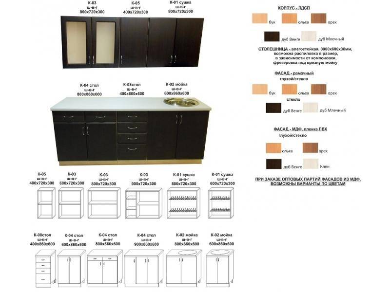 кухонный гарнитур прямой в Йошкар-Оле