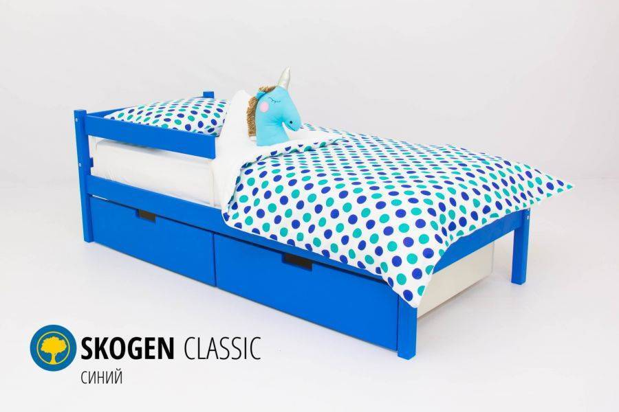 детская кровать skogen classic синий в Йошкар-Оле