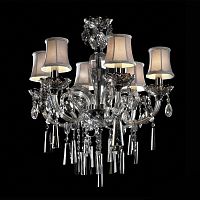 люстра md102743-6a от illuminati прозрачная/бежевая/ хром в Йошкар-Оле