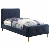 кровать button tufted flannelette navy 140х200 в Йошкар-Оле