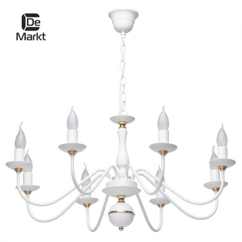 подвесная люстра de markt свеча 301018608 белая в Йошкар-Оле