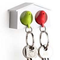 держатель+брелок для ключей двойной mini sparrow зеленый-красный в Йошкар-Оле