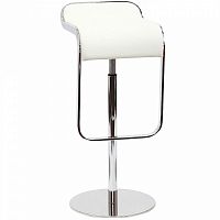 барный стул lem style piston stool белая кожа в Йошкар-Оле