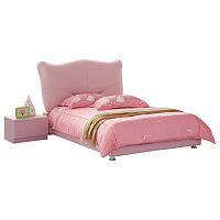 кровать pink leather kitty 120х200 в Йошкар-Оле