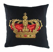 подушка с картинкой короны king crown black в Йошкар-Оле