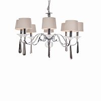 люстра nickel and black crystal 8 плафонов хром в Йошкар-Оле