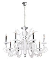 подвесная люстра crystal lux letisia sp8 white белая в Йошкар-Оле