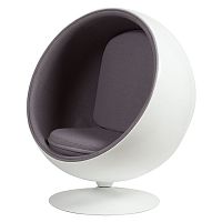 кресло eero ball chair серое в Йошкар-Оле