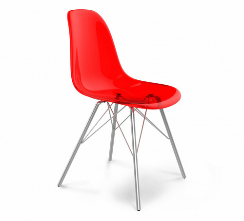 стул dsr красный s37 (eames style) в Йошкар-Оле