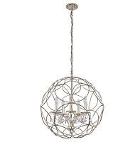 подвесная люстра crystal lux aria sp5 silver в Йошкар-Оле