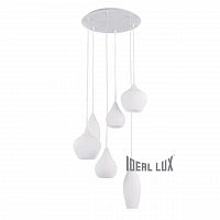 подвесная люстра ideal lux soft sp6 bianco в Йошкар-Оле