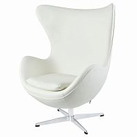 кресло egg chair by arne jacobsen белое в Йошкар-Оле