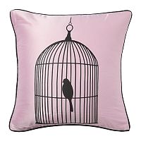 подушка с птичкой в клетке birdie in a cage pink в Йошкар-Оле