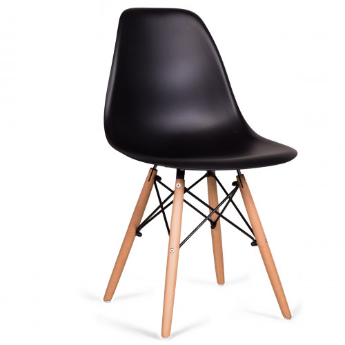 стул деревянный pc-015 черный (eames style) в Йошкар-Оле