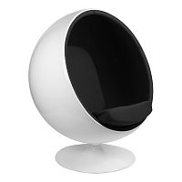 кресло eero aarnio style ball chair черное в Йошкар-Оле