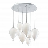 подвесная люстра ideal lux clown sp8 bianco в Йошкар-Оле