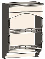 шкаф с полками и фигурным основанием навесной марсель молочно-белый в Йошкар-Оле