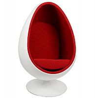 кресло ovalia egg style chair красное в Йошкар-Оле