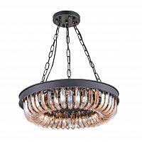 люстра terra black amber d50 черная, стекло янтарного цвета в Йошкар-Оле