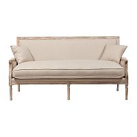 диван auguste salon bench with burlap прямой бежевый в Йошкар-Оле