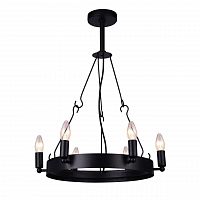 дизайнерская подвесная люстра arte lamp bastiglia a8811sp-6bk черная в Йошкар-Оле