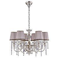 подвесная люстра crystal lux alegria sp6 silver-brown в Йошкар-Оле