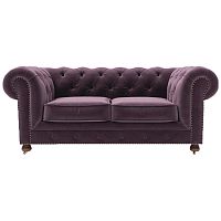 диван chesterfield lux двухместный прямой фиолетовый в Йошкар-Оле