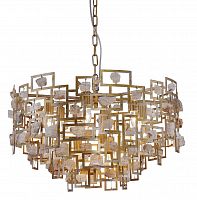 подвесная люстра crystal lux diego sp9 d600 gold в Йошкар-Оле