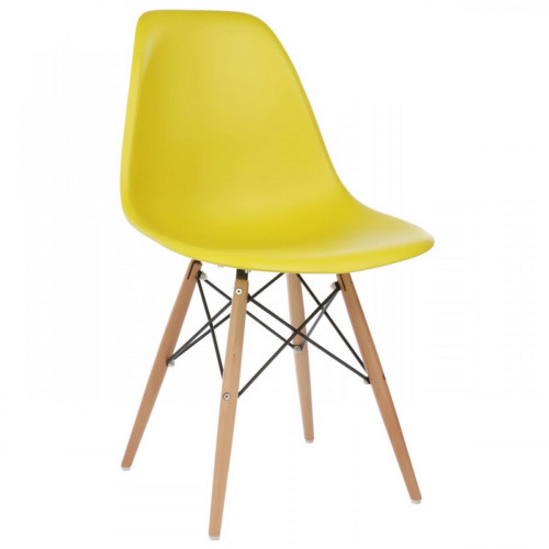 стул деревянный eames pc-015 yellow в Йошкар-Оле