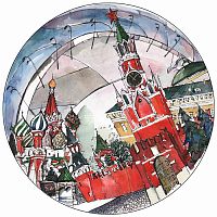тарелка сувенирная спасская башня в Йошкар-Оле