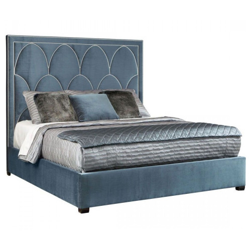 кровать двуспальная 180х200 голубая petals queen в Йошкар-Оле