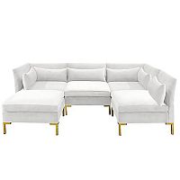 диван zara sectional угловой белый в Йошкар-Оле