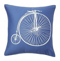 подушка с ретро-велосипедом retro bicycle blue в Йошкар-Оле