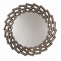 зеркало большое круглое в витой раме silver leaf в Йошкар-Оле