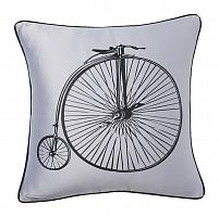 подушка с ретро-велосипедом retro bicycle grey в Йошкар-Оле