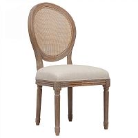 стул vintage french round cane back кремовый лён в Йошкар-Оле