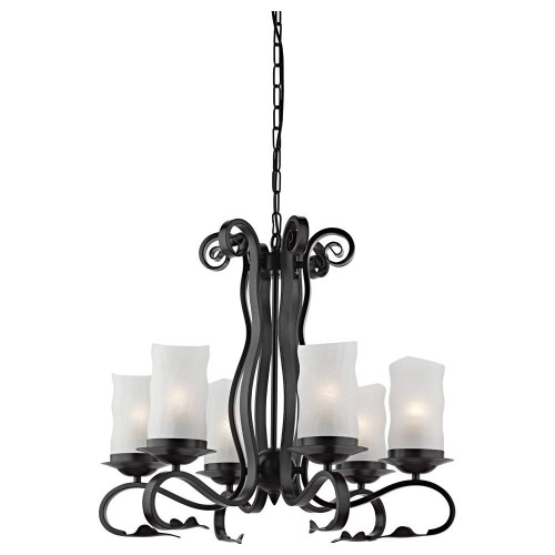 подвесная люстра arte lamp scroll a7915lm-6bk в Йошкар-Оле