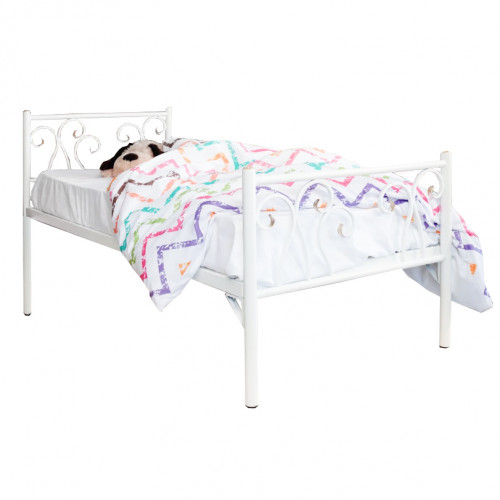 кованая кровать детская 70х160 белая лацио kids в Йошкар-Оле
