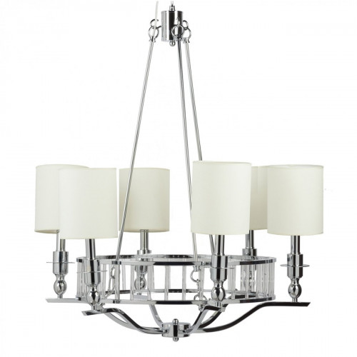 люстра easton light chandelier хром, бежевая в Йошкар-Оле