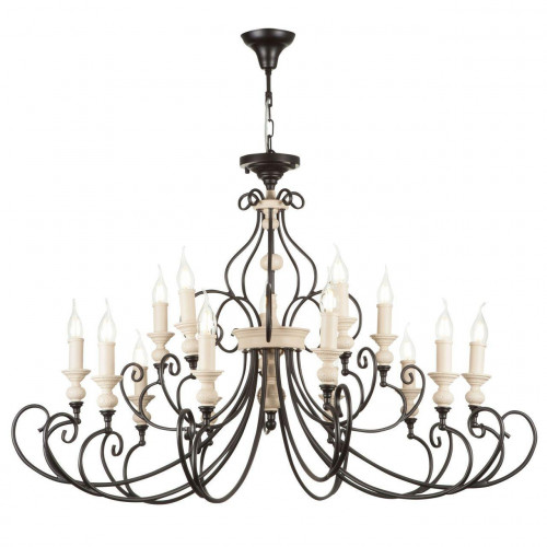подвесная люстра maytoni karina h631pl-15b бежевая в Йошкар-Оле