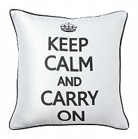 подушка с надписью keep calm and carry on в Йошкар-Оле