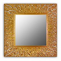 зеркало золотое квадратное 74х74 см с декором коралл coral в Йошкар-Оле