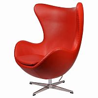 кресло arne jacobsen style egg chair красное в Йошкар-Оле