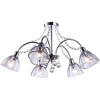 потолочная люстра arte lamp silenzio a9559pl-5cc хром в Йошкар-Оле