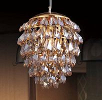 подвесной светильник crystal lux charme sp3+3 led gold/amber в Йошкар-Оле