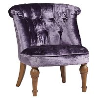 кресло sophie tufted slipper chair вельвет фиолетовое в Йошкар-Оле