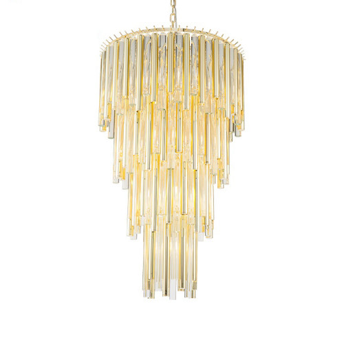 люстра gigi 13 gold от delight collection прозрачная/золото в Йошкар-Оле