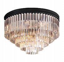 люстра odeon ceiling 80 черное основание, прозрачное стекло в Йошкар-Оле