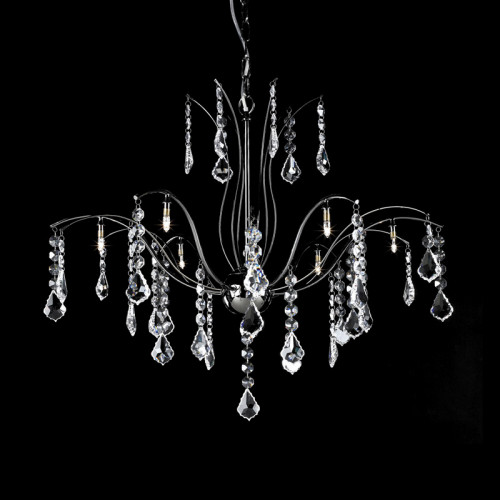 люстра md61005-8a от illuminati прозрачная/ хром в Йошкар-Оле